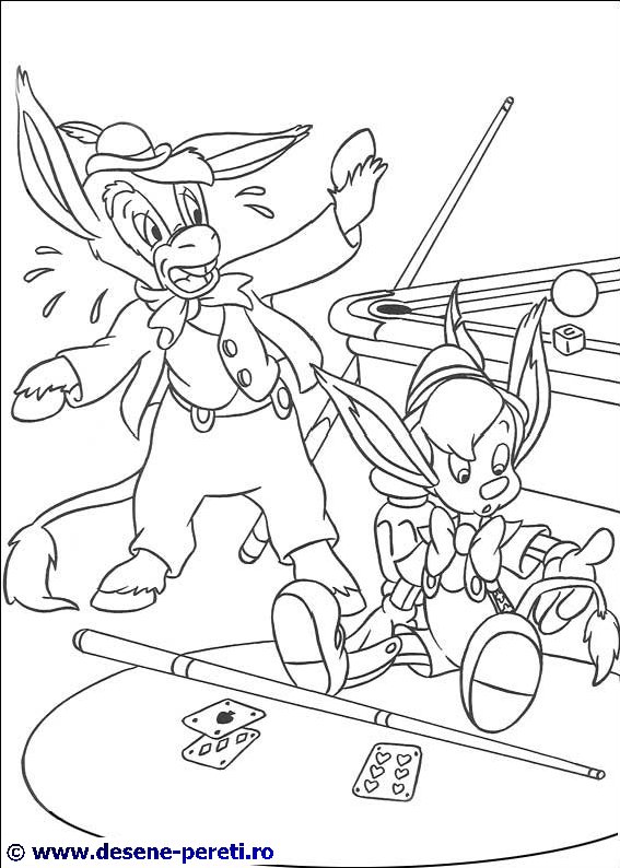 pinocchio desene colorat